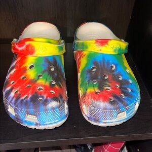 CROCS Rainbow Tie-Dye